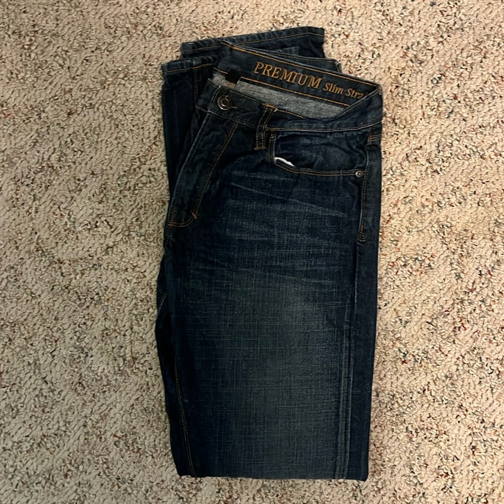 Gap premium slim straight jeans